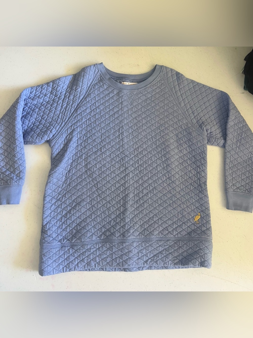 The Beaufort Bonnet Company Quilted Girl’s Sweatshirt with Gold Emblem